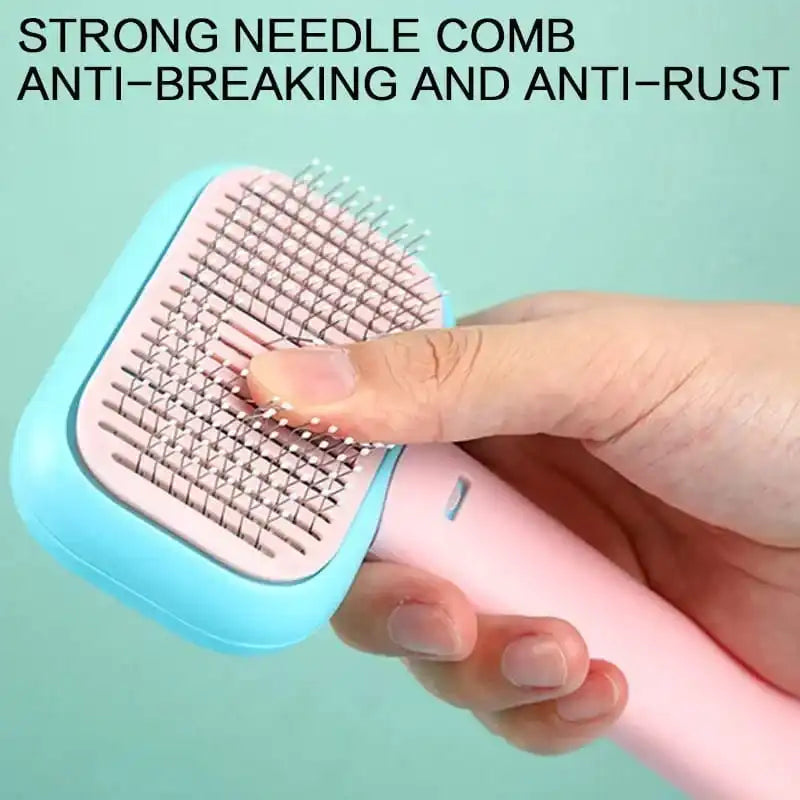 Stainless Steel Pet Grooming Brush and Massage Comb